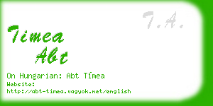 timea abt business card